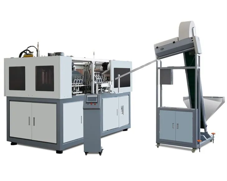 Plastic waterfles die machine maakt